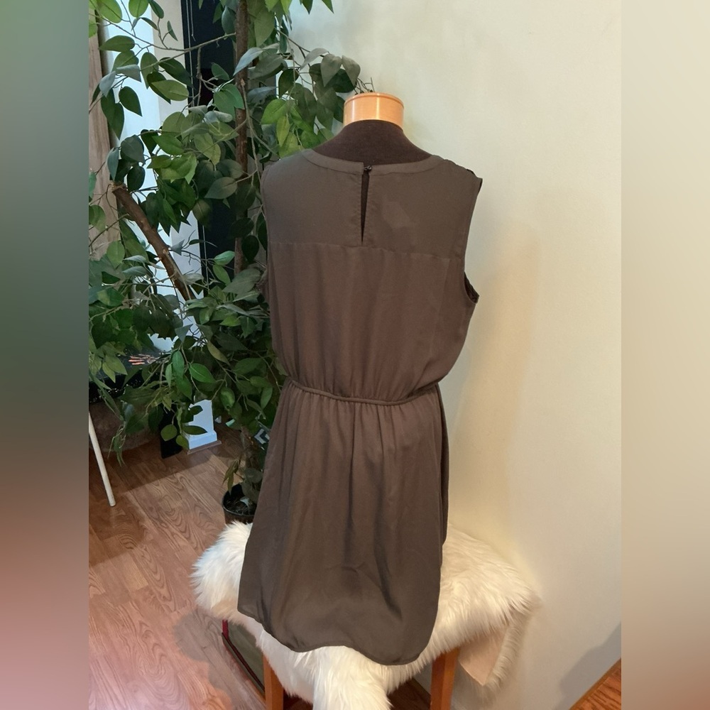 Maurice’s Lattice Shoulder V-Neck Dress – Gray – Size XL – NEW - Picture 10 of 15